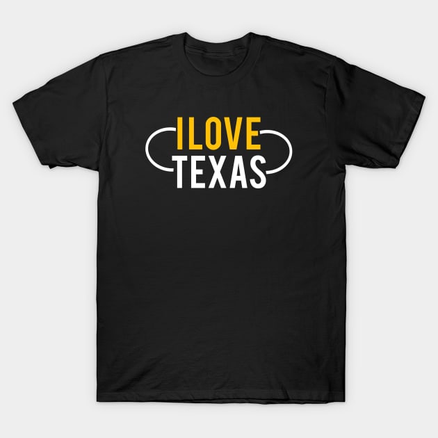 I Love Texas T-Shirt by Printnation